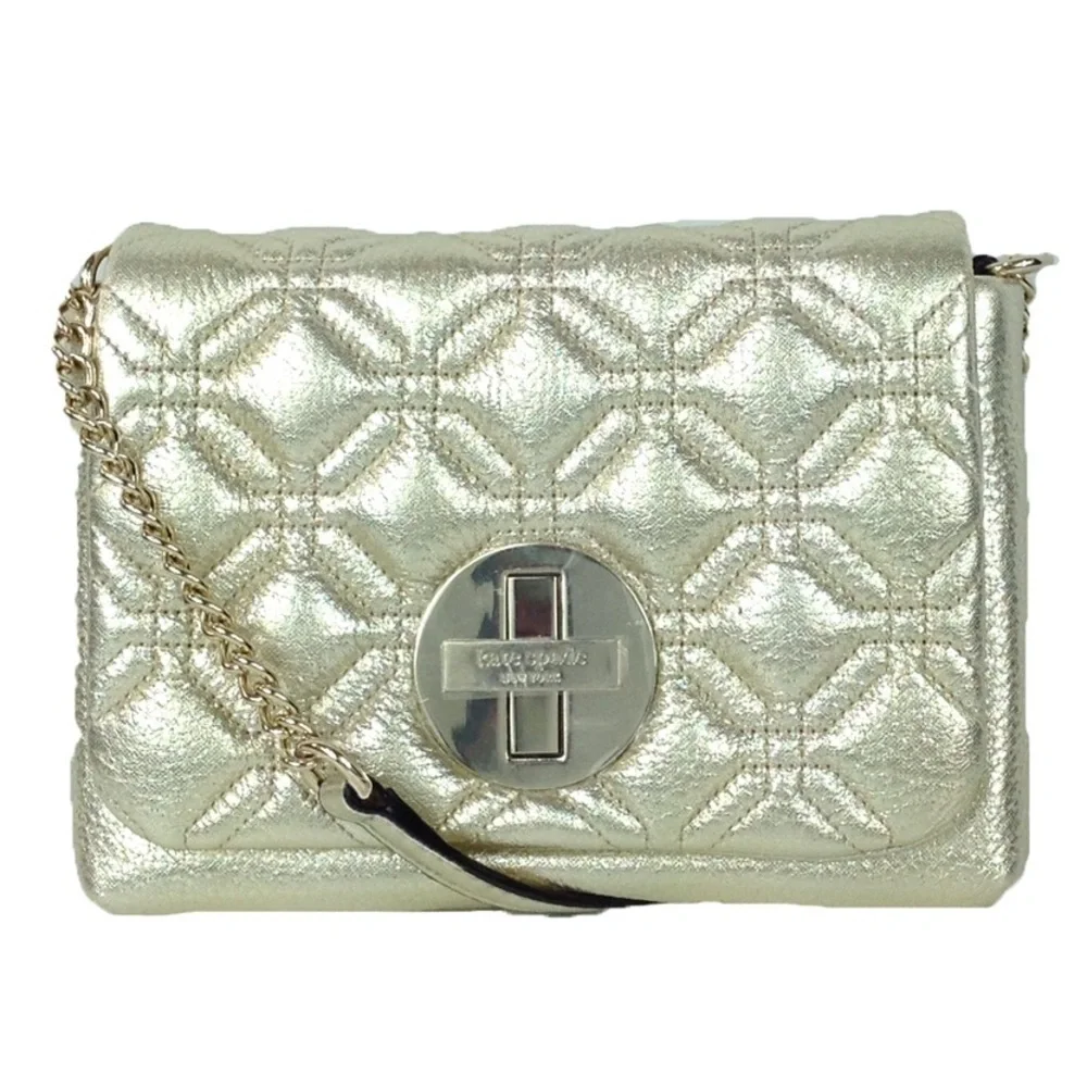 Kate Spade Metallic Quilted Crossbody Bag